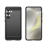 Carbon Case til Samsung Galaxy S25 Edge - sort