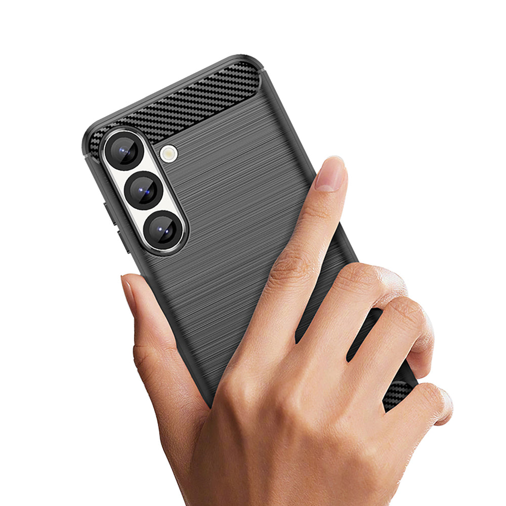 Carbon Case til Samsung Galaxy S25 Edge - sort