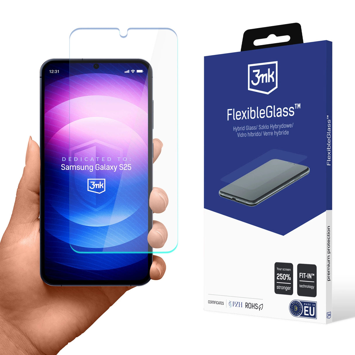 Hybridglas 3mk FlexibleGlass til Samsung Galaxy S25