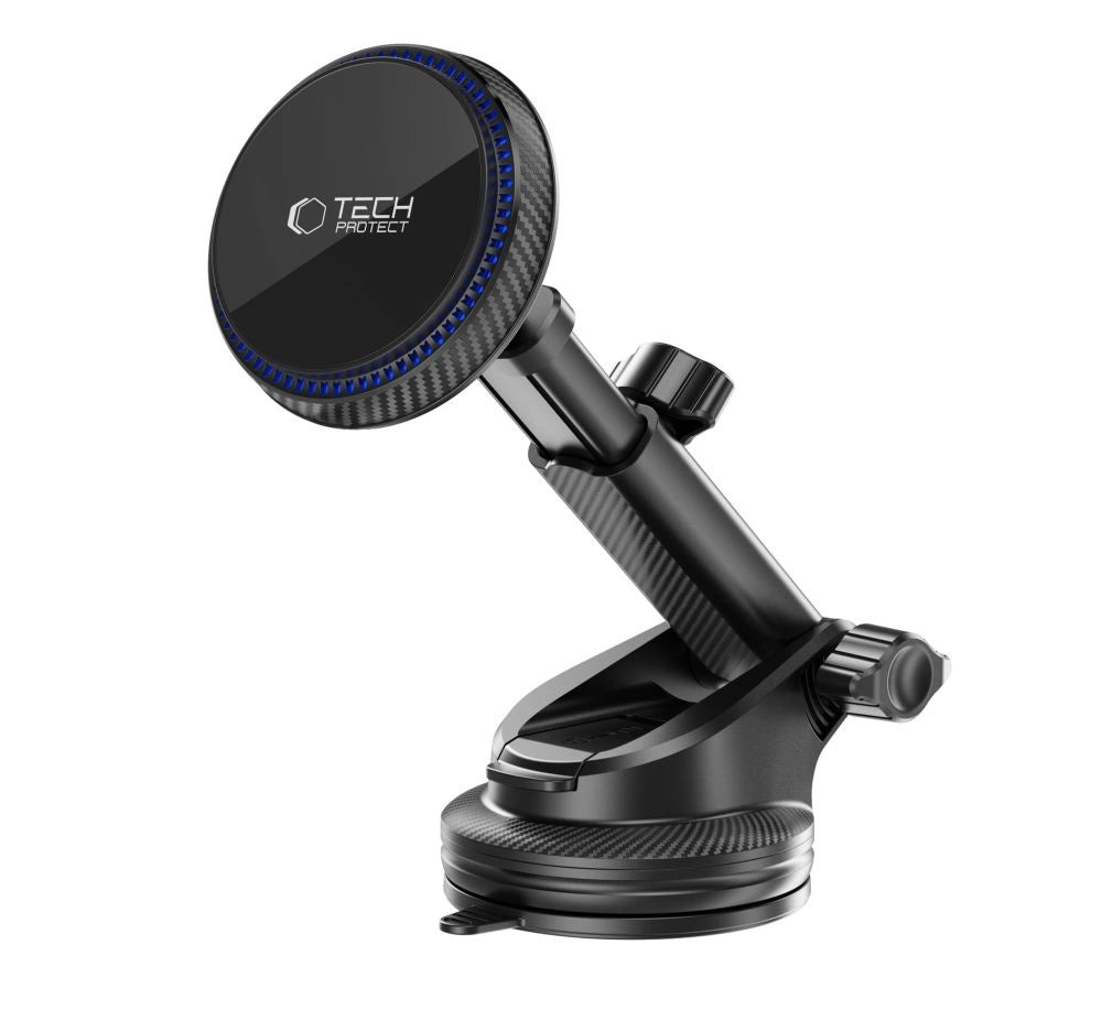 Tech-Protect MM15W-V4 Magnetisk MagSafe 15W Bilholder til cockpit / forrude / luftventil - sort