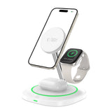 Tech-Protect QI15W-A46 3in1 Magnetisk MagSafe induktiv oplader - hvid