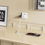 Tech-Protect NC20W PD20W USB-C vægoplader med USB-C kabel - hvid
