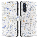 Tech-Protect Wallet Case til Samsung Galaxy A36 5G - hvide daisies