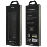 Audi Geometric Pattern Silicone Watch Strap til Apple Watch 40 / 41 / 42 mm - sort