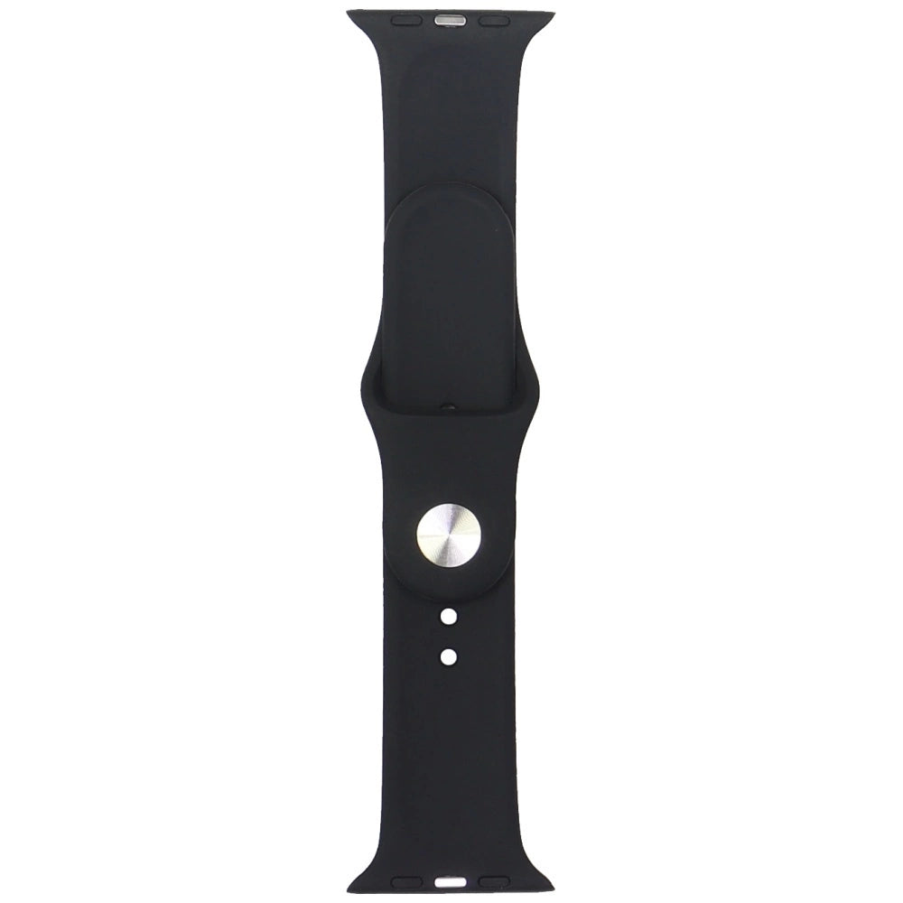 Audi Geometric Pattern Silicone Watch Strap til Apple Watch 44 / 45 / 46 / 49 mm - sort