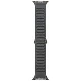 Audi logo syntetisk læder magnetisk ringrem til Apple Watch 44/45/46/49 mm - sort