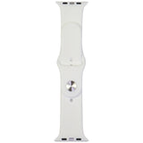 Audi Sport Red Logo Silicone Watch Strap til Apple Watch 44 / 45 / 46 / 49 mm - hvid