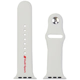Audi Sport Red Logo Silicone Watch Strap til Apple Watch 44 / 45 / 46 / 49 mm - hvid