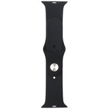 Audi Sport Red Logo Silicone Watch Strap til Apple Watch 44 / 45 / 46 / 49 mm - sort