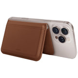 Uniq Lyden DS RFID Magnetic Wallet med telefonstativ - brun