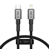 Tech-Protect Ultraboost DNA USB-C / Lightning PD27W/3A kabel 25 cm - grå