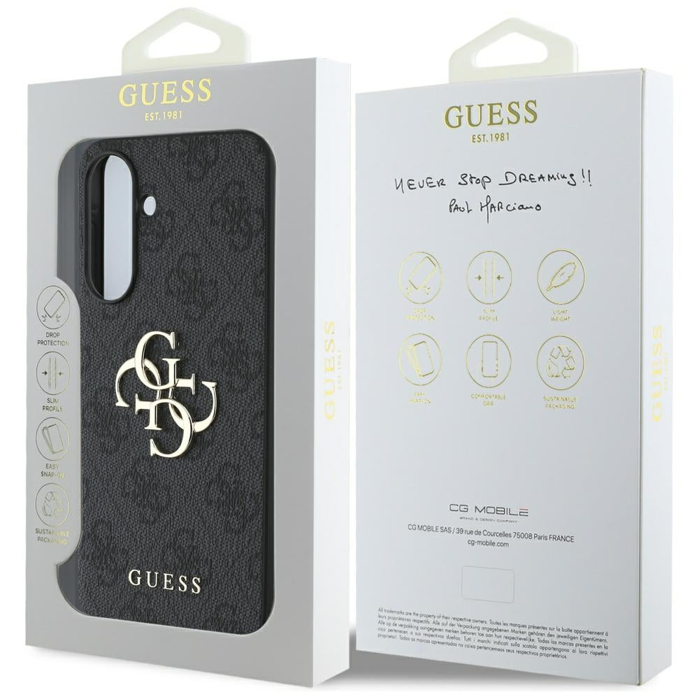 Guess Big 4G Logo Classic Logo Case for Samsung Galaxy A36 - Black