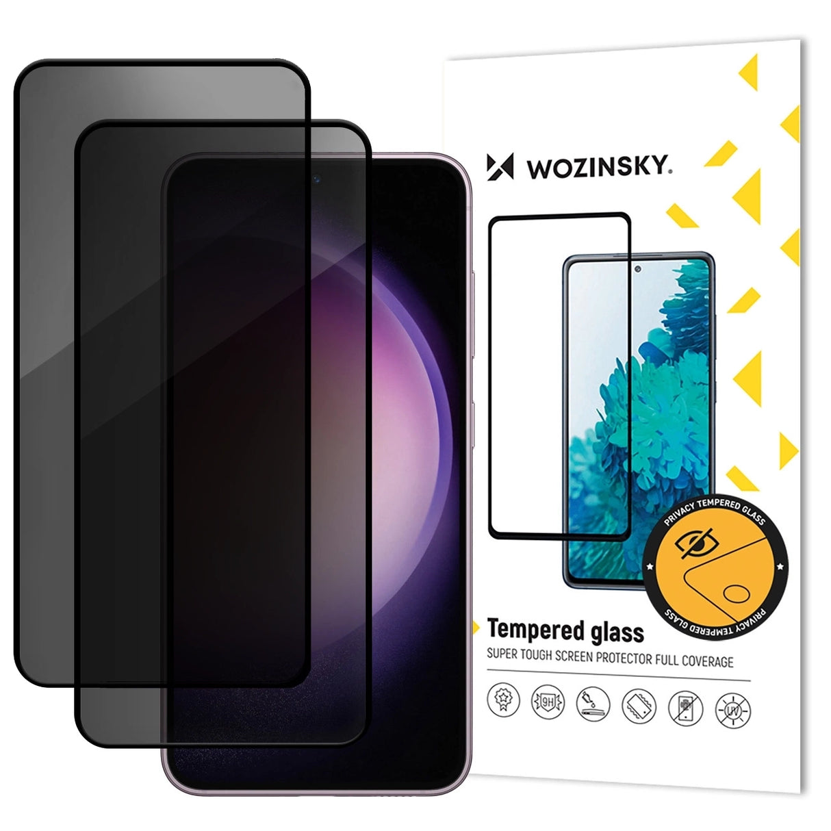 Wozinsky Privacy Glass hærdet glas til Samsung Galaxy A06 5G / A05, 2-pakke