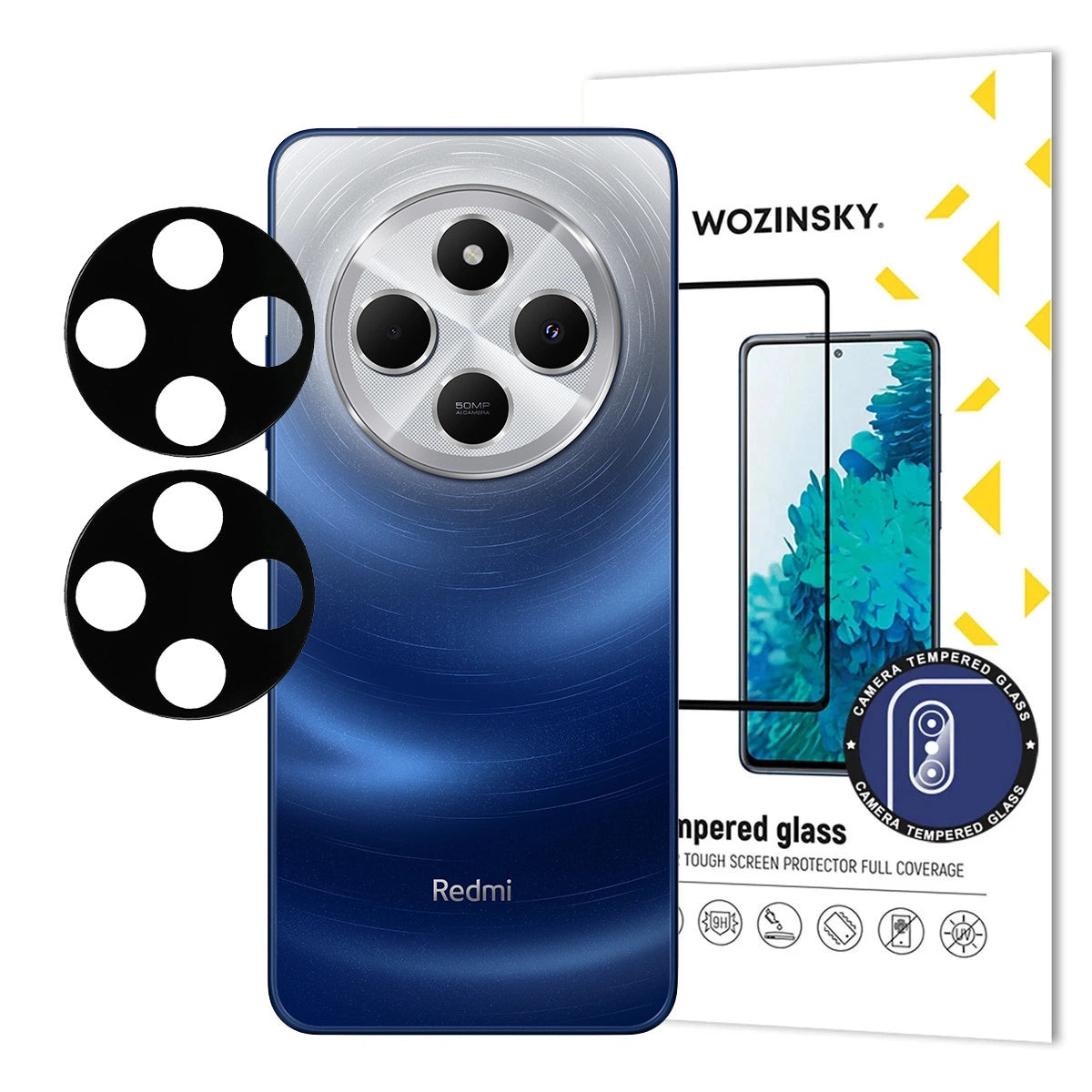 Wozinsky Full Camera Glass til Xiaomi Redmi Note 14 5G, 2-pakke