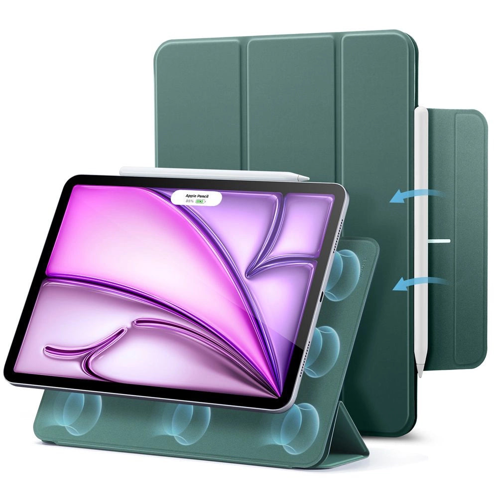 ESR Rebound Magnetisk Case til iPad Pro 12.9  2020 / 2021 / 2022 / iPad Air 13  2024 / 2025 - Grøn