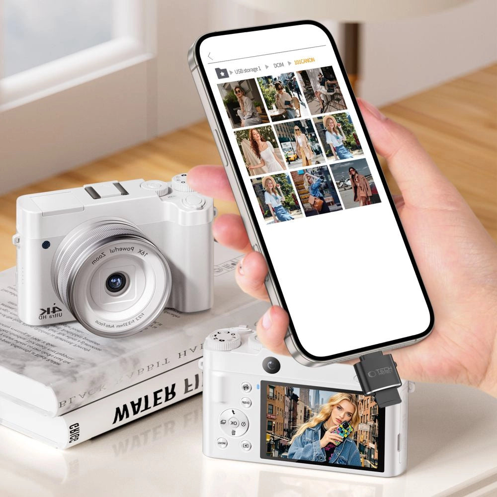 Tech-Protect UltraBoost microSD-kortlæseradapter med USB-C - sort