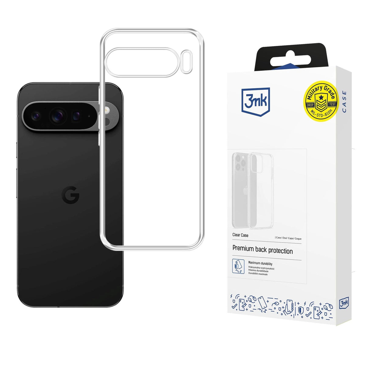 3mk Clear Case til Google Pixel 10 Pro XL - Gennemsigtig