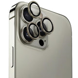 Uniq Optix Aluminium Camera Lens Protector iPhone 16 Pro / 16 Pro Max med applikator - titanium