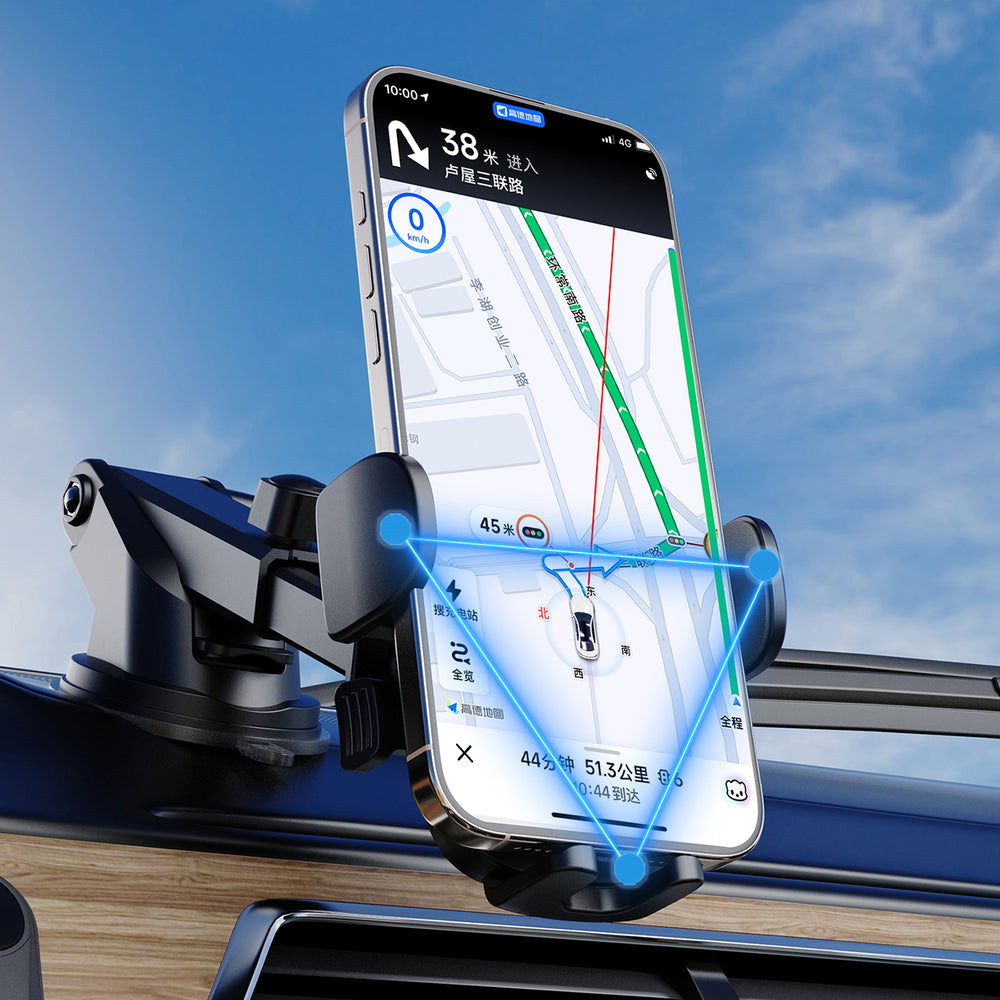 Dudao F2N+ smartphone holder med sugekop gravitation 360° - sort