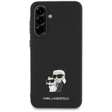 Karl Lagerfeld Saffiano Case w/ K&C Metal Logo for Samsung Galaxy A56 - Black