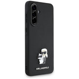Karl Lagerfeld Saffiano Case w/ K&C Metal Logo for Samsung Galaxy A56 - Black
