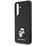 Karl Lagerfeld Saffiano Case w/ K&C Metal Logo for Samsung Galaxy A56 - Black