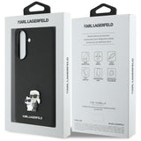 Karl Lagerfeld Saffiano Case w/ K&C Metal Logo for Samsung Galaxy A56 - Black