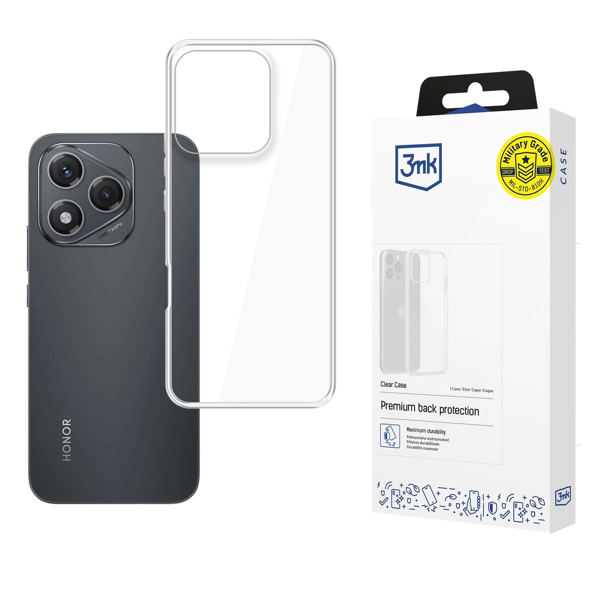 3mk Clear Case til Honor 400 Lite - gennemsigtigt