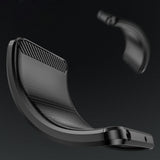 Carbon Case Flexible Silicone til Xiaomi Note 14 Pro 5G - sort