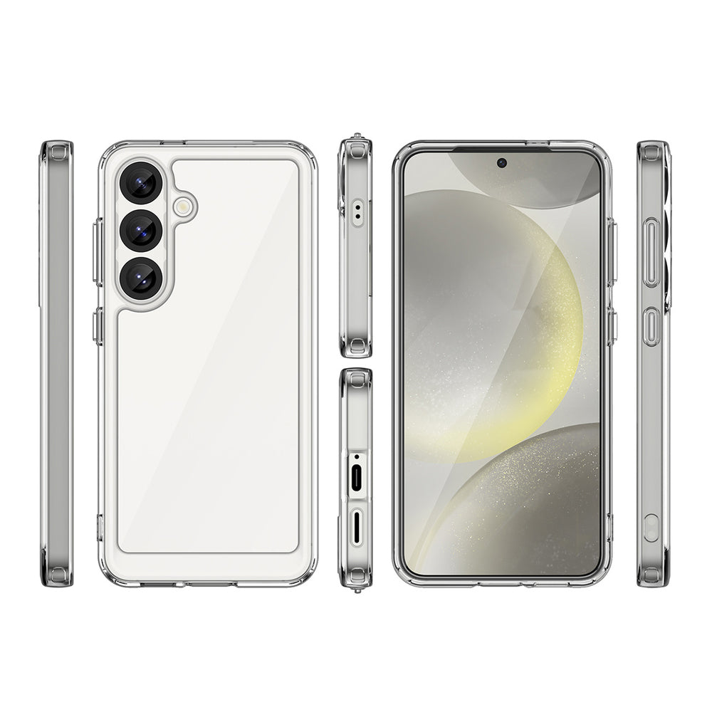 Outer Space Case med Gel Frame til Samsung Galaxy F06 5G - Klar