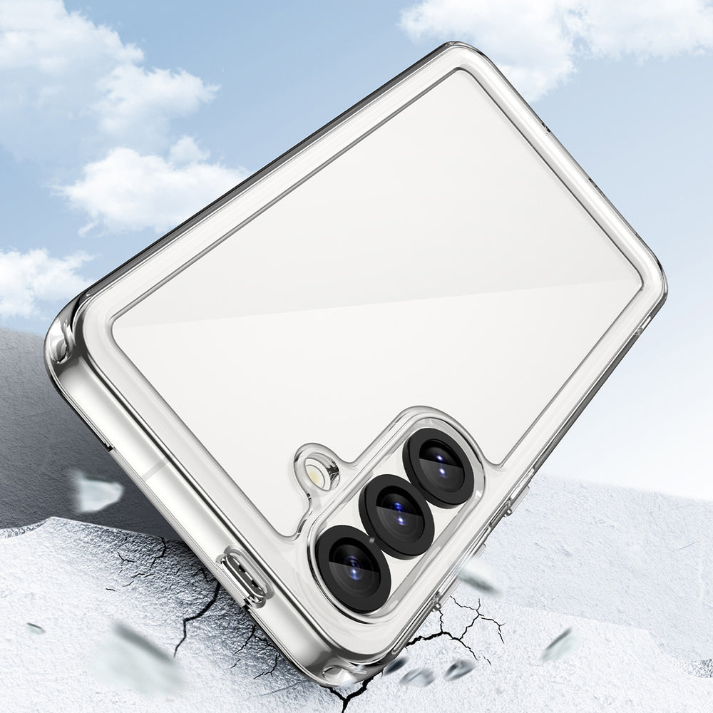 Outer Space Case med Gel Frame til Samsung Galaxy F06 5G - Klar