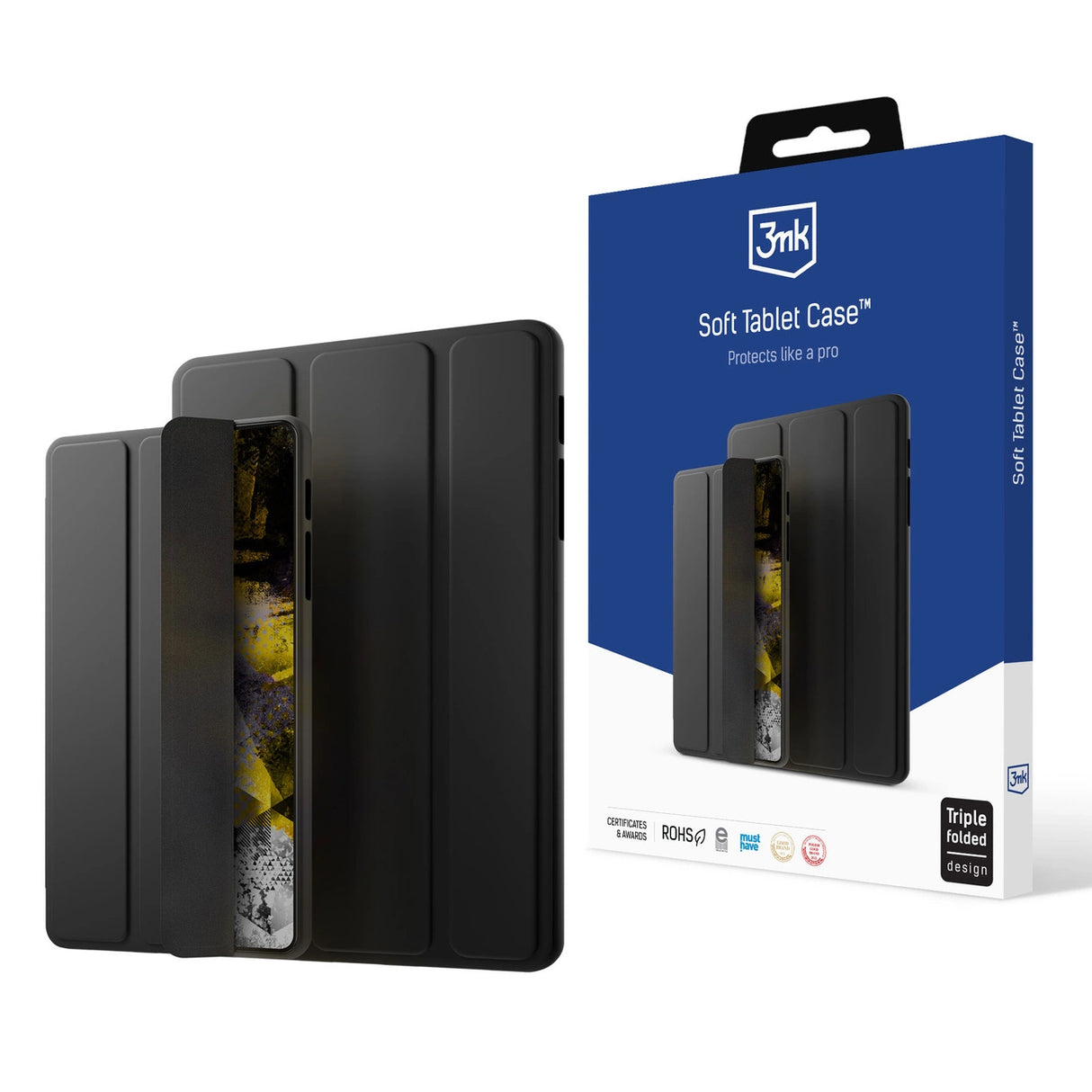 Soft Tablet Case til Samsung Galaxy Tab S10 FE+ - sort