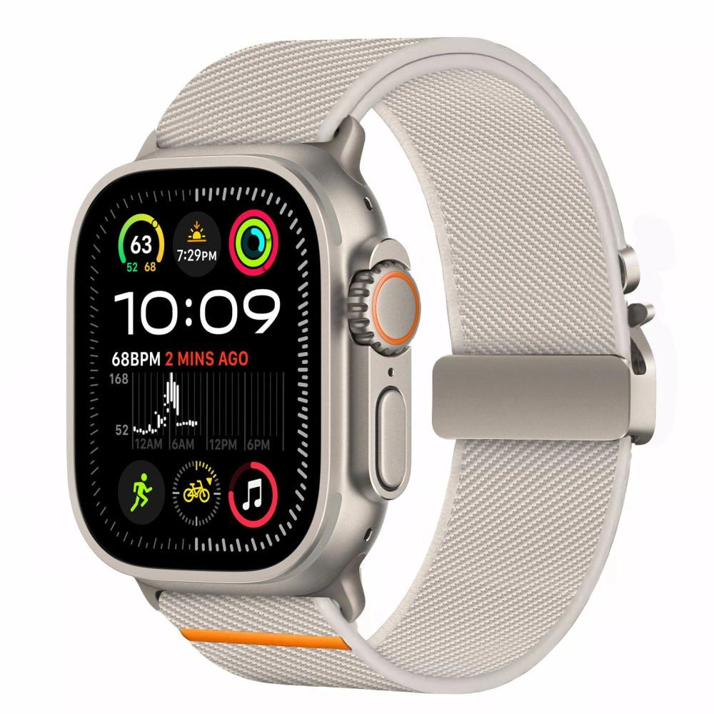Tech-Protect Nylon Klem til Apple Watch 44 / 45 / 46 / 49 mm - Grå