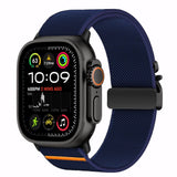 Tech-Protect Nylon Klem til Apple Watch 44 / 45 / 46 / 49 mm - Navy