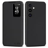 Tech-Protect Smart Wallet Case for Samsung Galaxy S25 - Matte Black