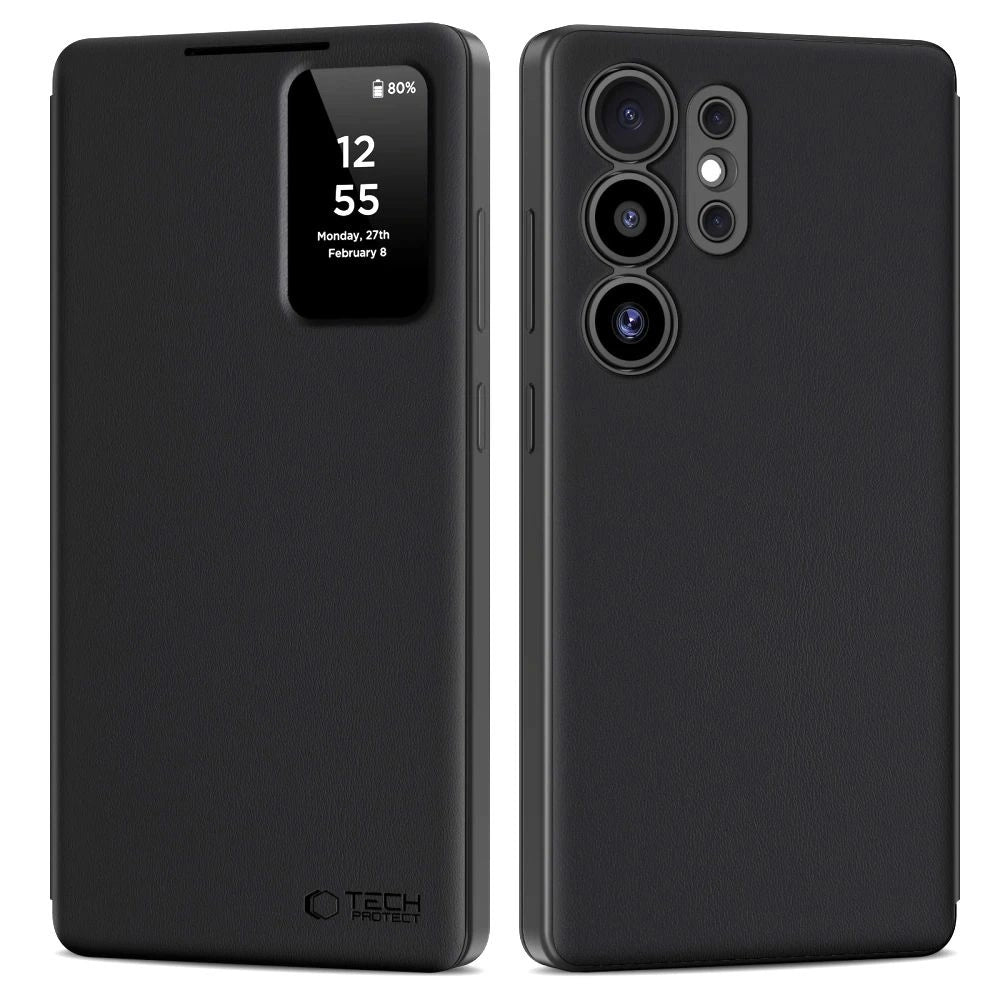 Tech-Protect Smart Wallet Case til Samsung Galaxy S25 Ultra - Matte sort