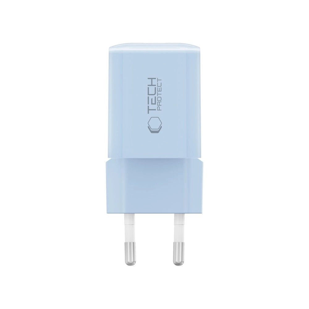 Tech-Protect NCM33W 2-port PD33W/QC3.0 vægoplader - blå
