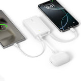 Baseus PicoGo 10000mAh 45W Powerbank with Built-in Cable and Display - White