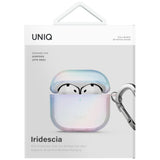 Uniq Iridescia-kasse til AirPods 4 Hang Case - holo hvid