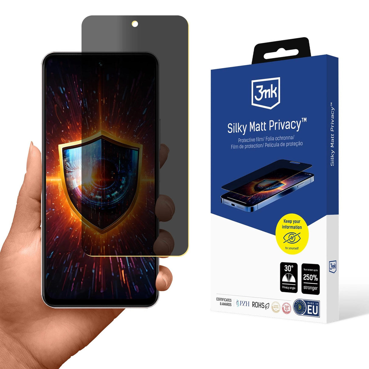 Privacy Screen Protector 3mk Silky Matt Privacy til Vivo Y19s