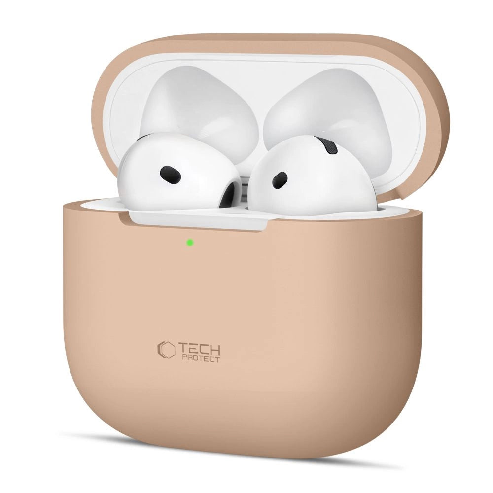 Tech-Protect Silicone Case til Apple AirPods 4 - Beige