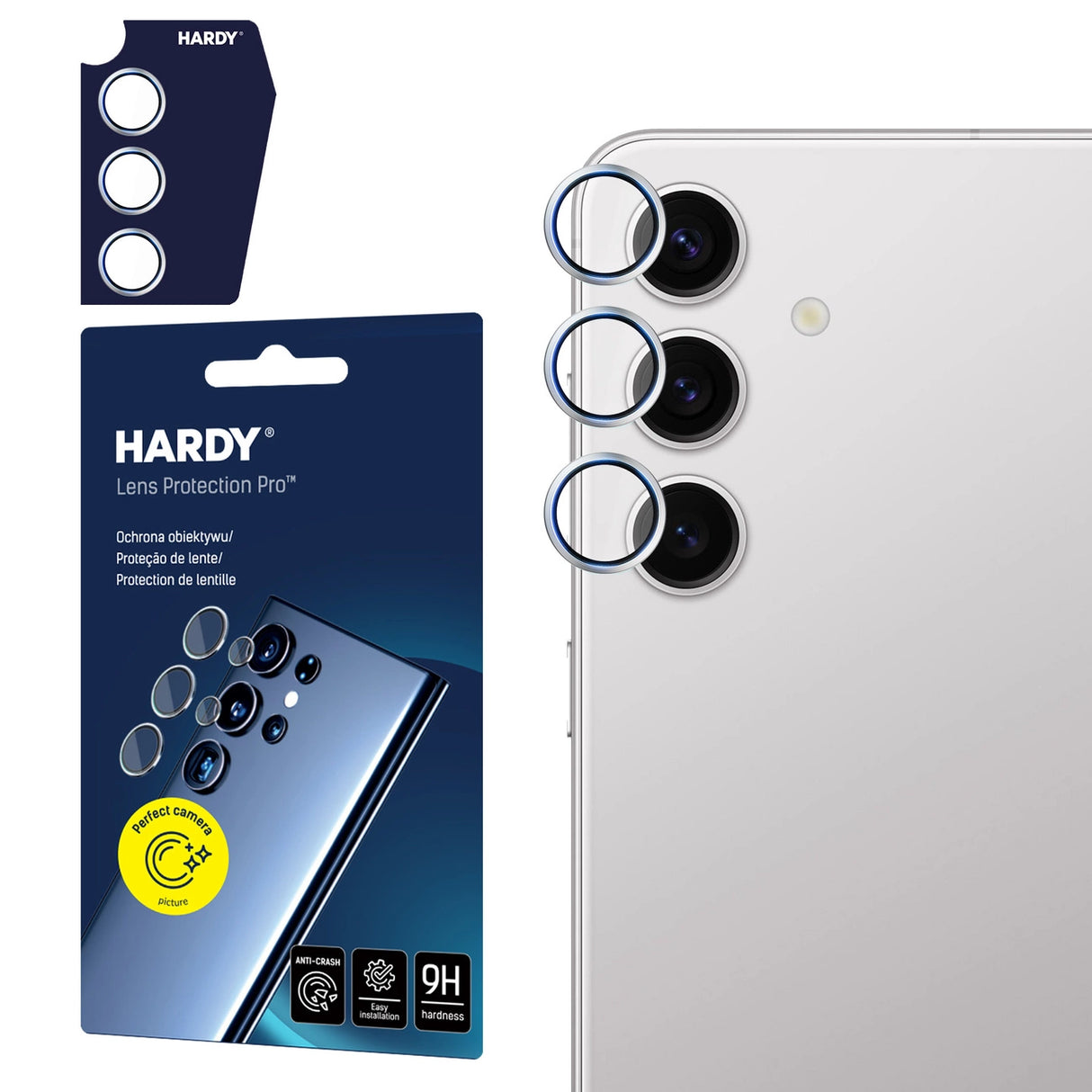 3mk HARDY Lens Protection Pro til Samsung Galaxy S24 - grå