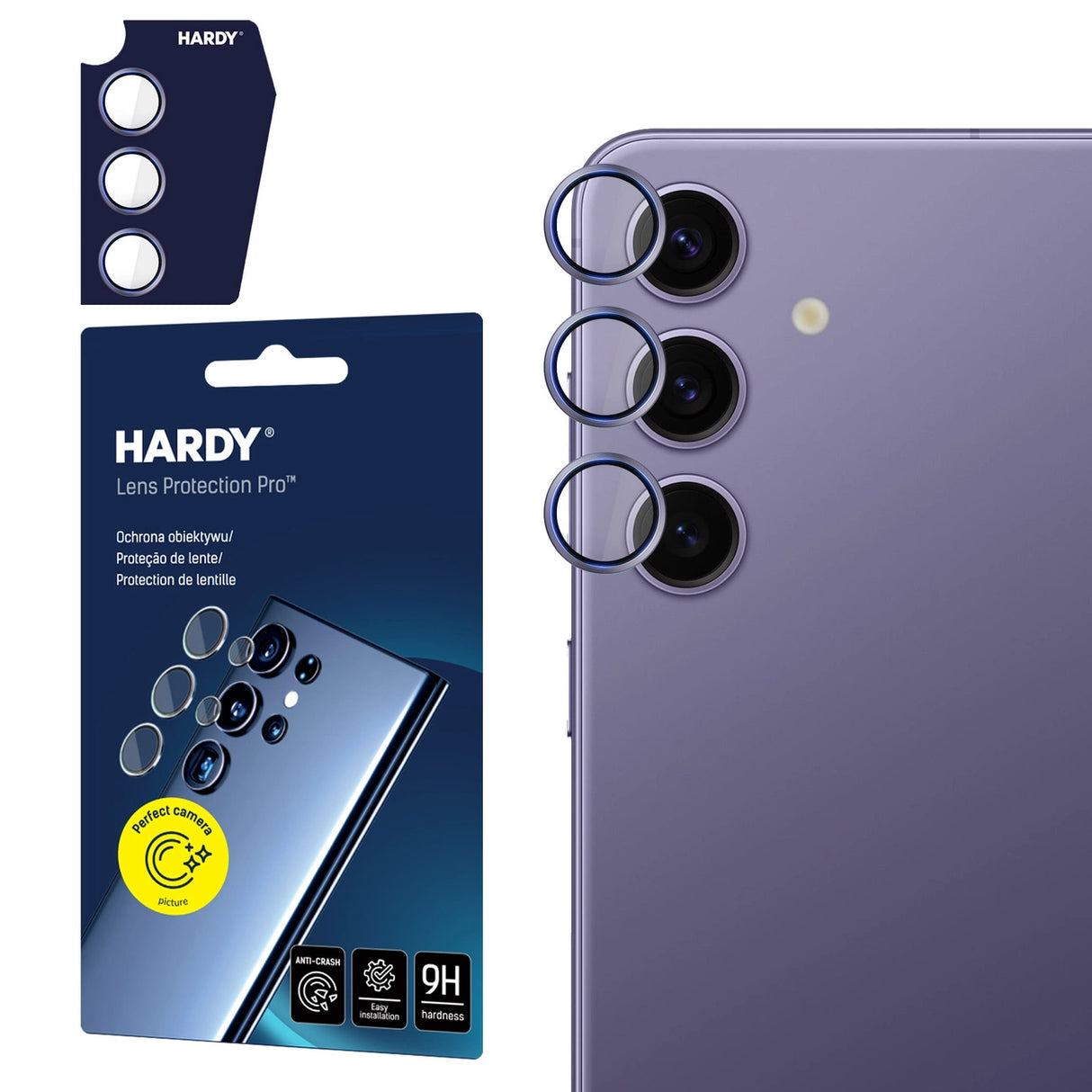 3mk HARDY Lens Protection Pro til Samsung Galaxy S24 - lilla