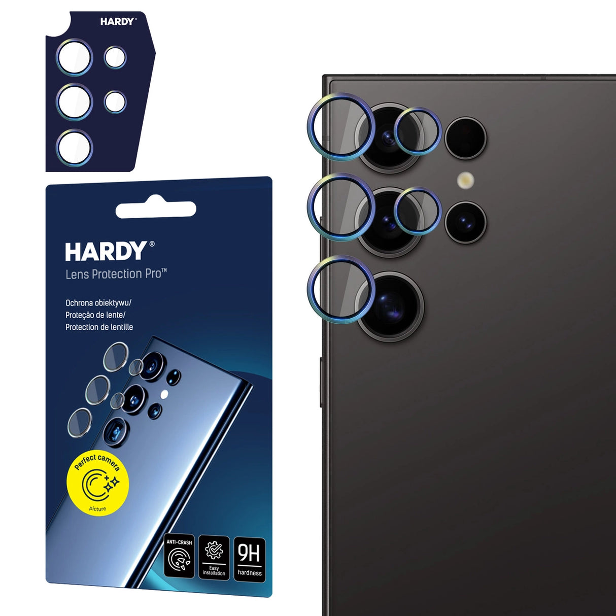 3mk HARDY Lens Protection Pro til Samsung Galaxy S24 Ultra - flerfarvet