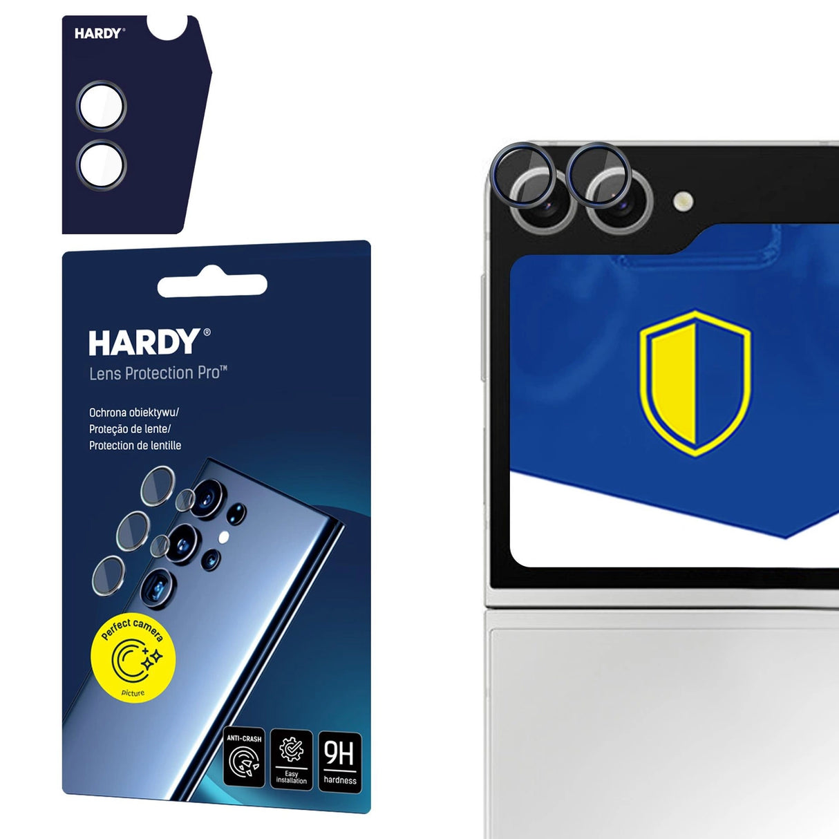 3mk HARDY Lens Protection Pro til Samsung Galaxy Z Flip 6 - sort
