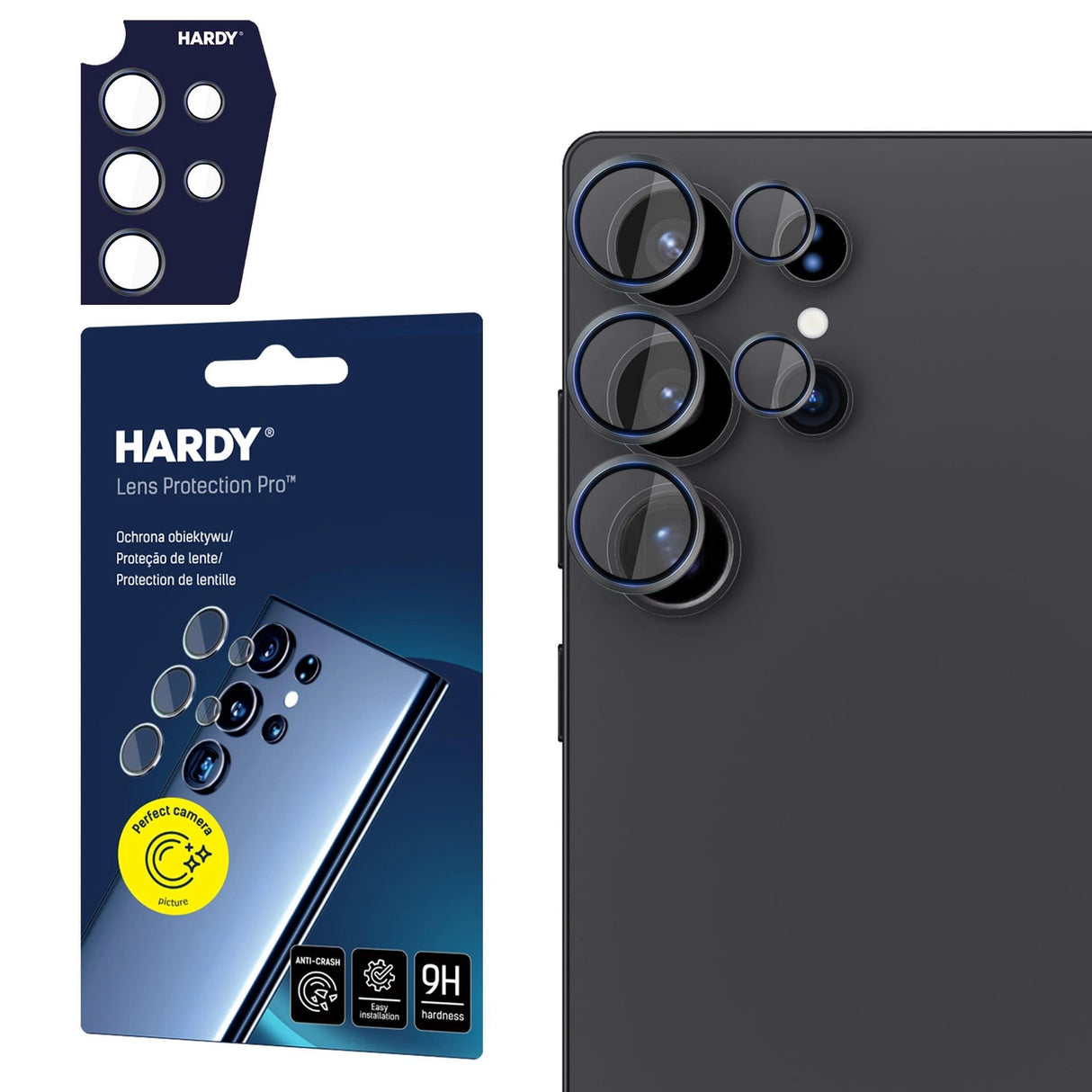 3mk HARDY Lens Protection Pro til Samsung Galaxy S25 Ultra - sort