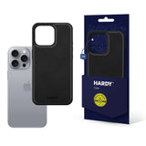 3mk Hardy Apple Silky Leather MagCase til Apple iPhone 16 Pro Max - sort