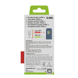 Powerbank SBS 10000 mAh 20W med indbygget USB-C-kabel og digital skærm - mørkegrå