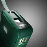 Powerbank SBS 10000 mAh 20W med indbygget USB-C-kabel og digital skærm - grøn