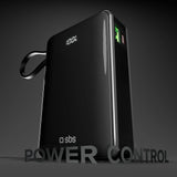 Powerbank SBS 20000 mAh 20W med indbygget USB-C-kabel og digital skærm - sort
